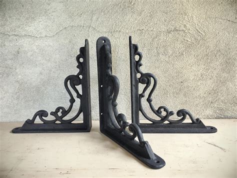 vintage wrought iron shelf brackets